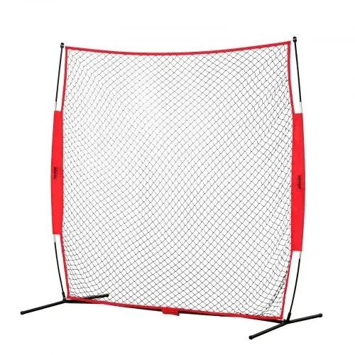VEVOR Barrikaden-Backstop-Netz, 238 x 107 x 212 cm Ballsport-Absperrnetz, tragbare Übungsausrüstung mit Tragetasche, Schutzschirm für Baseball, Softball, Lacrosse, Fußball, Hockey-Training – Bild 9