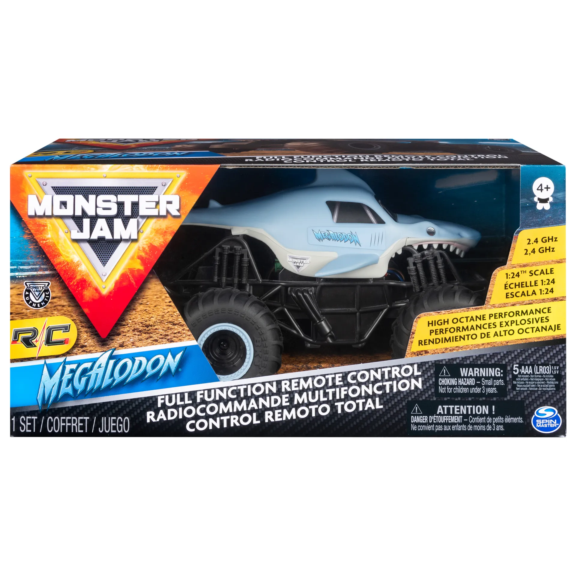 Monster Jam Megalodon RC Truck, Maßstab 1:24, ferngesteuert – Bild 3