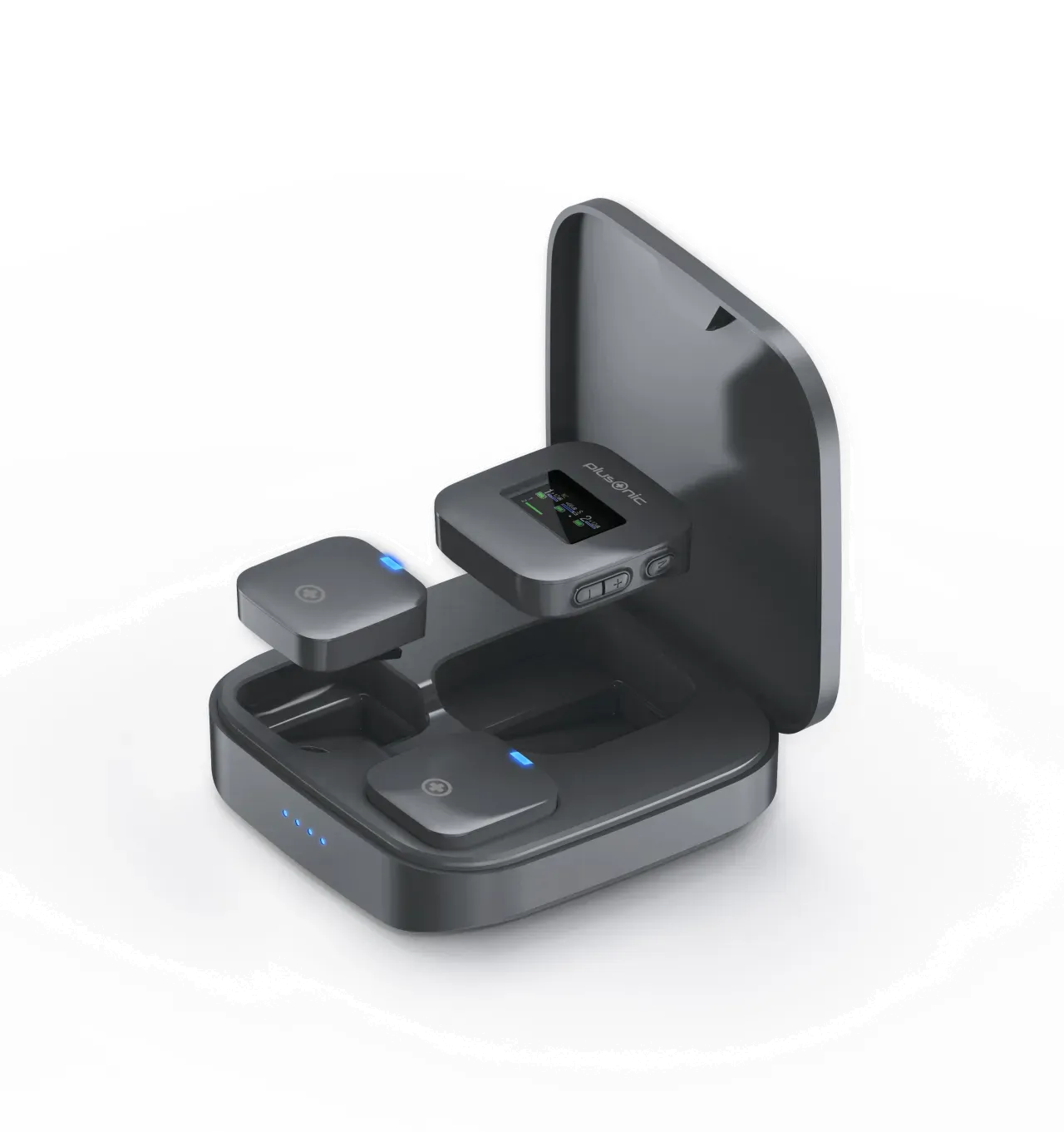 Plusonic Wireless Mikrofone Kit PS-TDS8 "USB Type C/Lightning/3,5mm Klinke" WiFi-Micro *ALLTRAVEL* – Bild 4