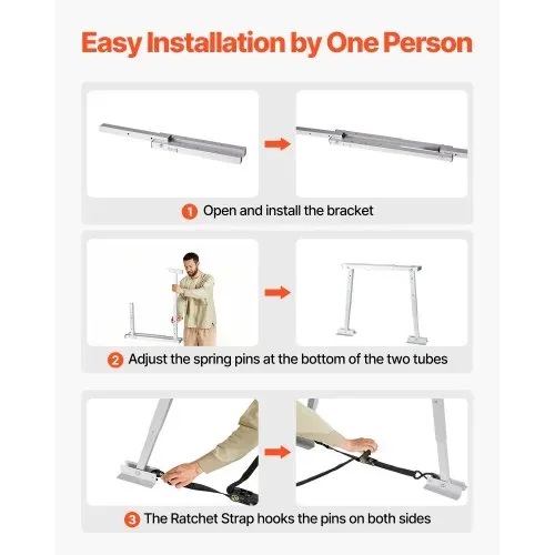 VEVOR Wohnmobilstabilisator Stoßstangenstabilisator für Anhänger Wohnmobile Sattelauflieger, höhenverstellbar 304,8-711,2 mm, reduziert das Wackeln des Wohnmobils, 1 Stk. Stützung – Bild 3