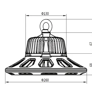 Synergy 21 LED Spot Pendelleuchte UFO 96W für Industrie/Lag Synergy 21 LED Spot Pendelleuchte UFO 96W für Industrie/Lag