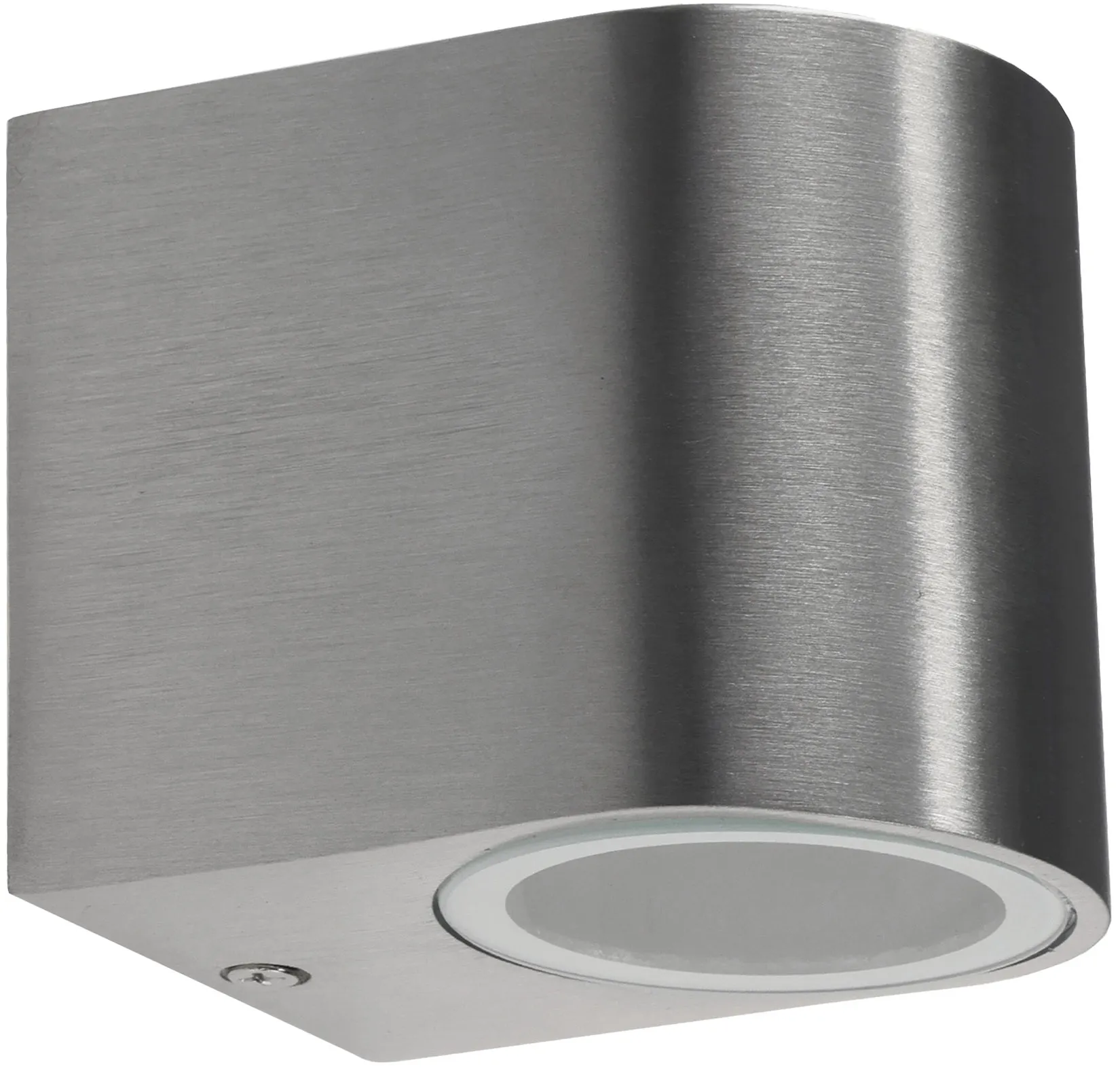Außen-Wandleuchte „CTW-1“ für 1x GU10, IP44, Edelstahl poliert Außen-Wandleuchte „CTW-1“ für 1x GU10, IP44, Edelstahl poliert