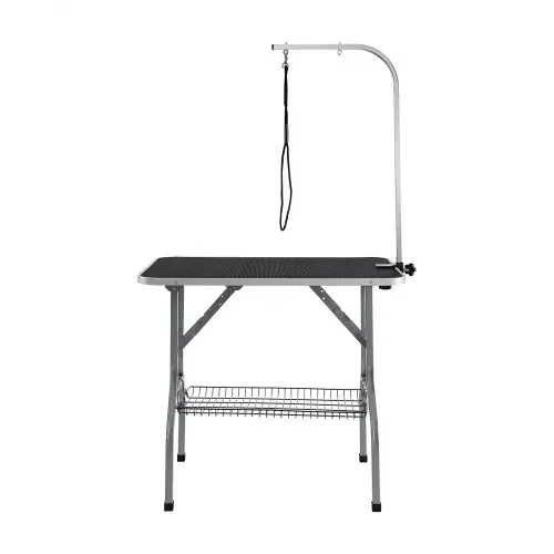 VEVOR Trimmtisch 985x615x1662mm Schertisch Edelstahl Hundepflegetisch 150kg Tragfähigkeit Frisiertisch Hund Faltbar Tierpflegetisch 914,4x609,6mm Desktop Ideal für Baden Trimmen Trocknen Bürsten – Bild 8