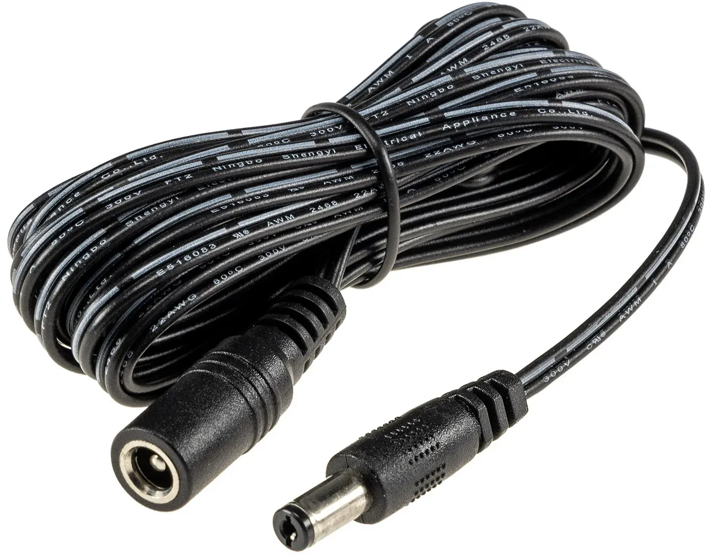 Verlängerungskabel für Netzteile 3m 5,5mm / 2,1mm, Stecker / Buchse Verlängerungskabel für Netzteile 3m 5,5mm / 2,1mm, Stecker / Buchse