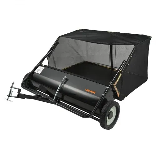 VEVOR Rasenkehrmaschine mit 111,8 cm Kehrbreite, Rasenkehrer für Aufsitzmäher, 0,7 m³ großer Laub- & Grassammler, Laubkehrmaschine mit einstellbarer Kehrhöhe für Hof, Rasen, Bauernhof – Bild 10
