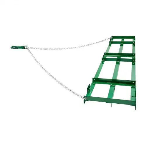 VEVOR Schleppegge, 2435x500x100 mm, Wiesenegge mit verstellbaren Stangen und 183 cm Kette, Wiesenschleppe für Geländefahrzeuge, UTVs, Traktoren, Rasenmäher, Schleppwerkzeug für den Hof – Bild 8