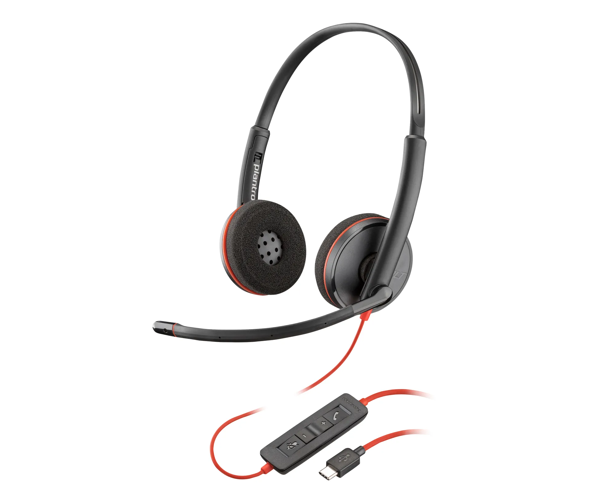 HP Poly Blackwire 3220 USB-C Stereo-Headset + USB-C/A-Adapter – Bild 7