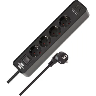Ecolor Steckdosenleiste 4-fach, 2x USB-C Ecolor Steckdosenleiste 4-fach, 2x USB-C
