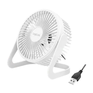 USB-Schreibtischventilator, 15,24 cm, 40 dB, weiß USB-Schreibtischventilator, 15,24 cm, 40 dB, weiß