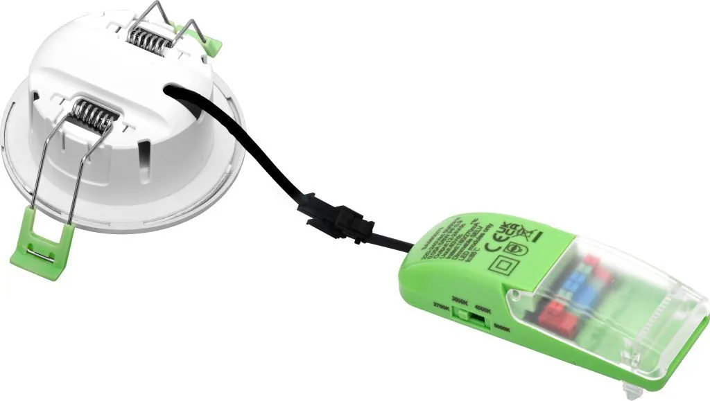 Synergy21 PHOS LED Deckeneinbauspot fixed rund weiß – CCT & Power Switchable – Bild 3