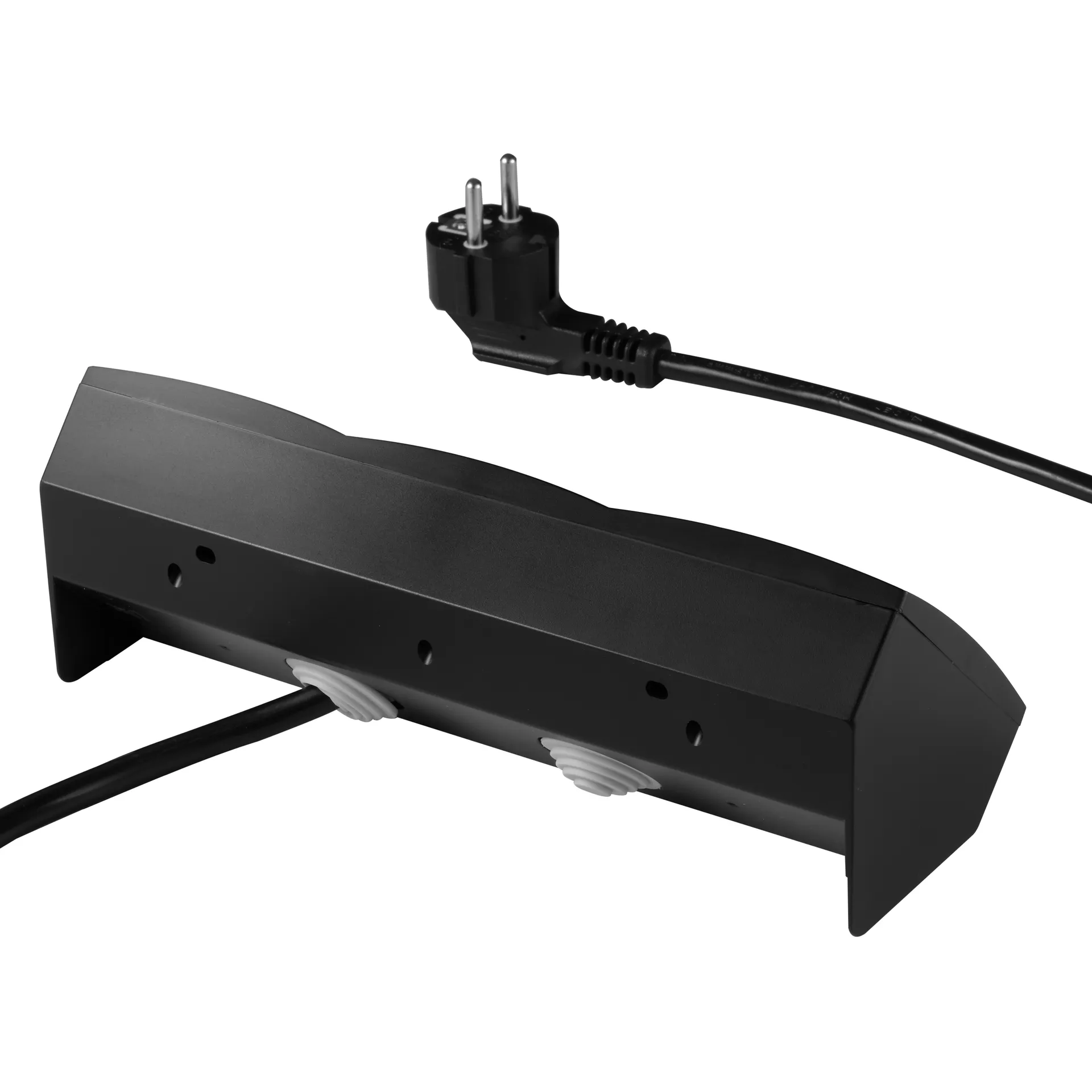 Steckdosenblock McPower ''Flair'' 250V~/16A, schwarz, 3-fach, 2m Kabel+ Stecker – Bild 5
