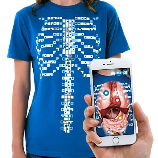 Curiscope MINT Virtuali-tee, Augmented Reality T-Shirt, Größe L für Erwachsene Curiscope MINT Virtuali-tee, Augmented Reality T-Shirt, Größe L für Erwachsene