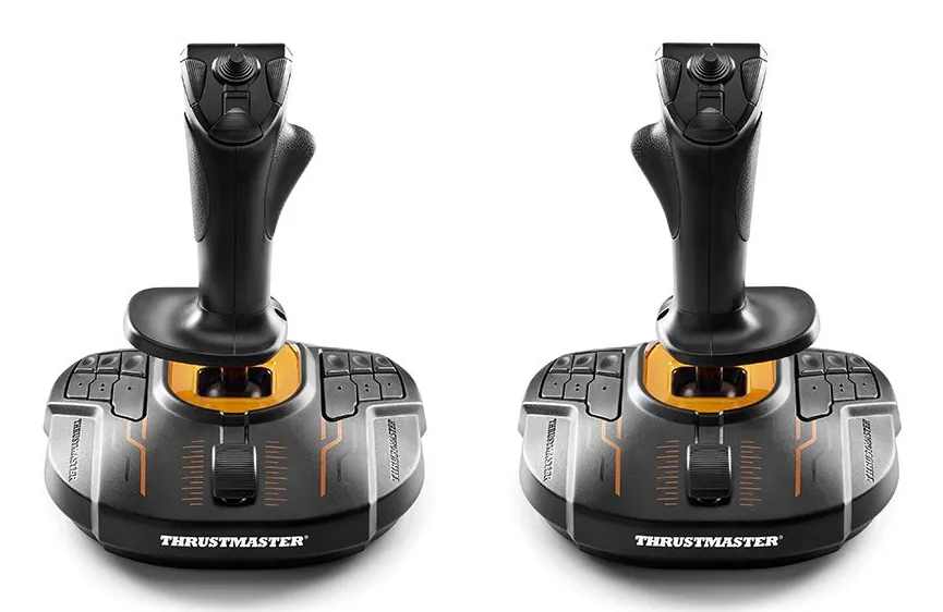 Thrustmaster T.16000M FCS SPACE SIM DUO Schwarz, Orange USB Joystick Analog / Digital PC – Bild 2