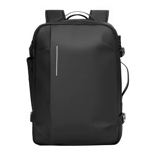 VEVOR Vakuum Rucksack, 65 L, erweiterbarer Vakuum-Kompressions-Reiserucksack mit Pumpe, mit TSA-zugelassenem Schloss, USB-Ladeanschluss, wasserabweisendes Handgepäck, für Business, Schwarz – Bild 9
