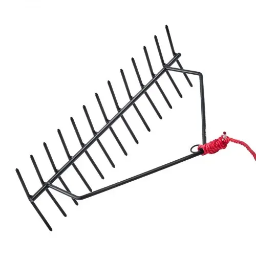 VEVOR Teichrechen, 610x215x355 mm, doppelseitiger Unkrautentfernungswerkzeug, Teichpflanzenschneider mit 9 m Seil, Befestigungsloch, kein Zusammenbau erforderlich, ideal für Teich, See, Bach – Bild 9