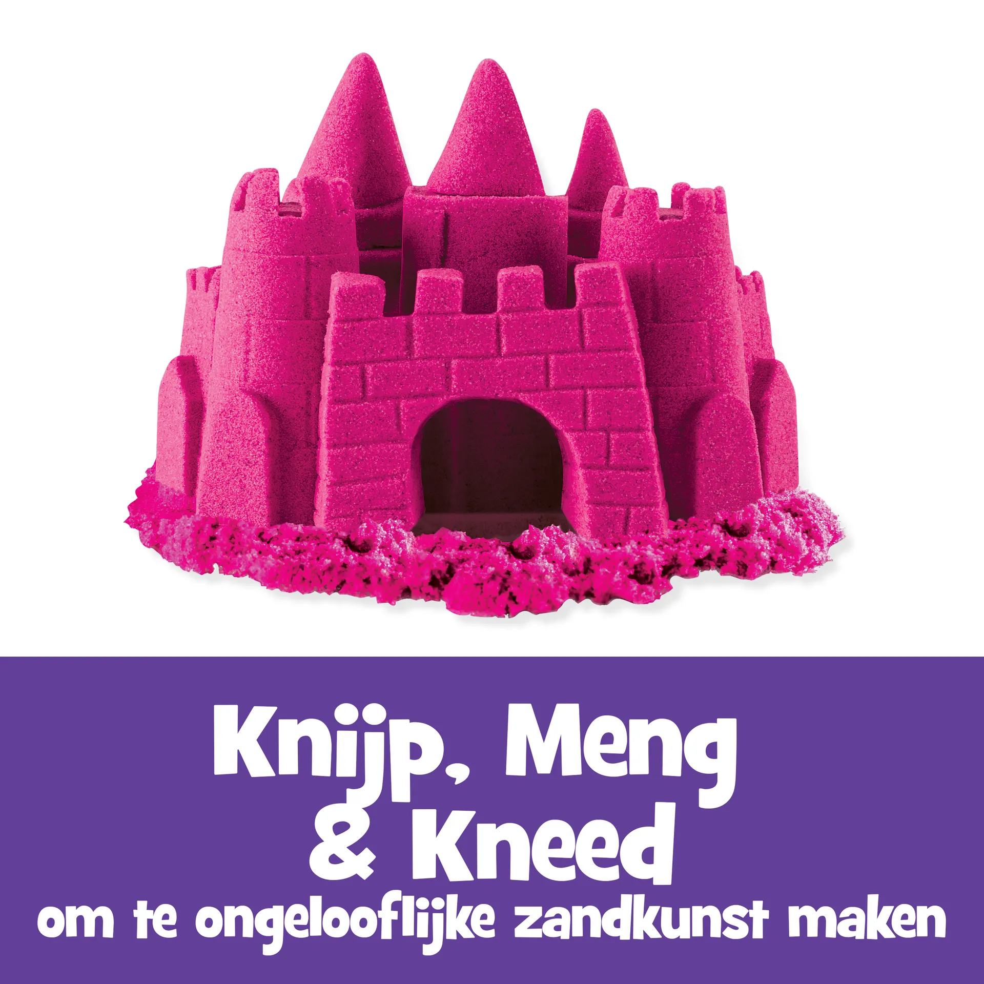 Kinetic Sand - Pinker Sand im Beutel, 907 g, original magischer Sand aus Schweden für Indoor-Sandspiel, wiederverschließbar, für Kinder ab 3 Jahren, fördert Feinmotorik, wiederverschließbar – Bild 2
