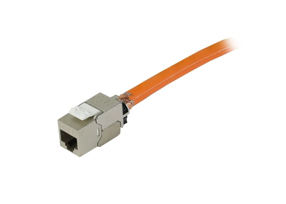 Keystone, Modul, TP-Buchse(RJ45), CAT6A, 500MHz, Slim-line, mit Kabelklemme, Synergy 21, – Bild 5