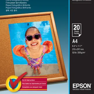 Epson Photo Paper Glossy – A4 – 20 Blätter Epson Photo Paper Glossy – A4 – 20 Blätter