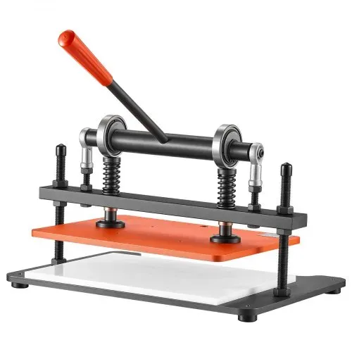 VEVOR Leder Stanzmaschine 360x260 mm Lederschneidemaschine Lochmaschine, Handpresse zum Prägen & Stanzen von Leder Stoff Papier Silikon, 1,5 t Druck, 12 mm Hub, Zwei Führungswellen Stahlkonstruktion – Bild 9