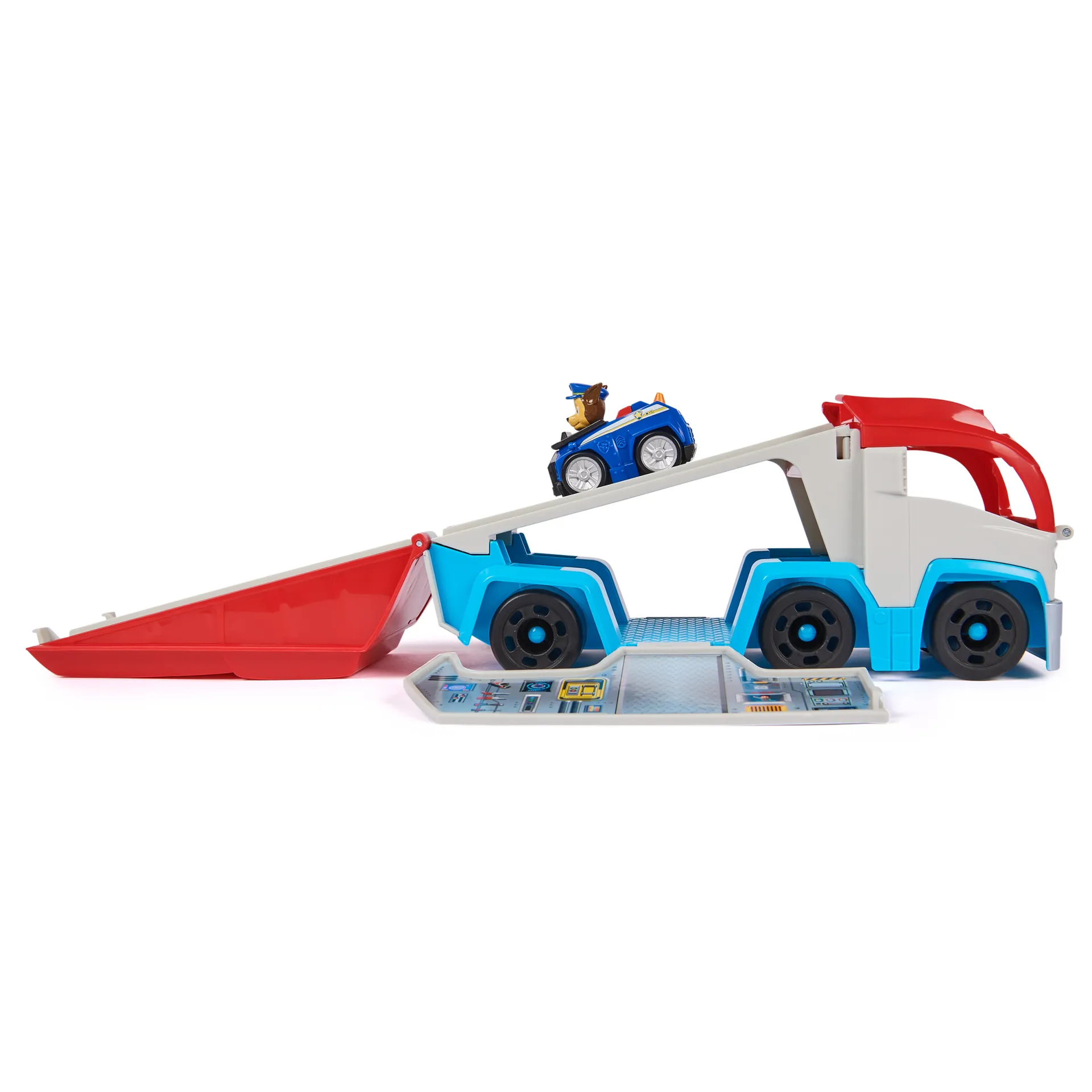 PAW Patrol - Mini-Patroller Pup Squad Teamfahrzeug mit Chase, Transformer Spielzeug mit Startrampe, für Kinder ab 3 Jahren, 25cm – Bild 4