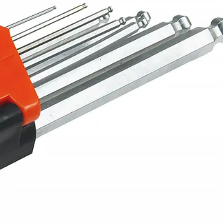 Innensechskant-Schlüssel, 9-teiliges Set mit Kugelkopf und Halter Innensechskant-Schlüssel, 9-teiliges Set mit Kugelkopf und Halter