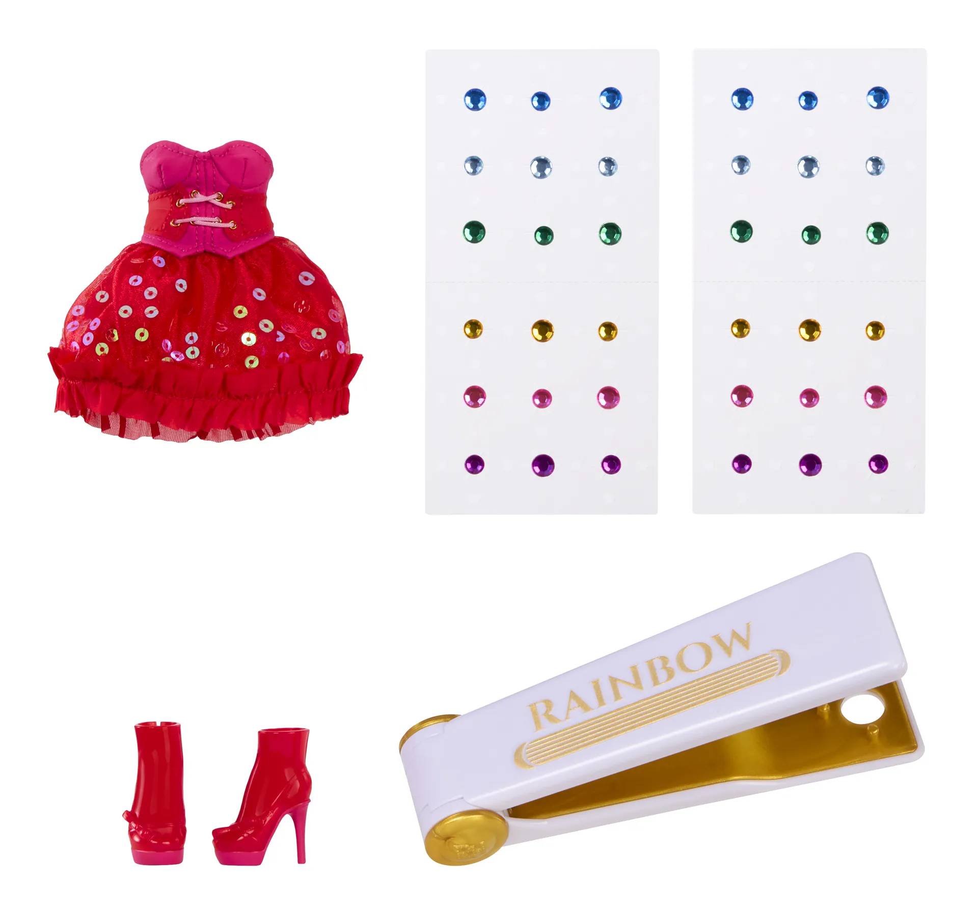 Rainbow High Be Dazzling Fashion Dolls- Vivienne Rouge (Red) – Bild 3