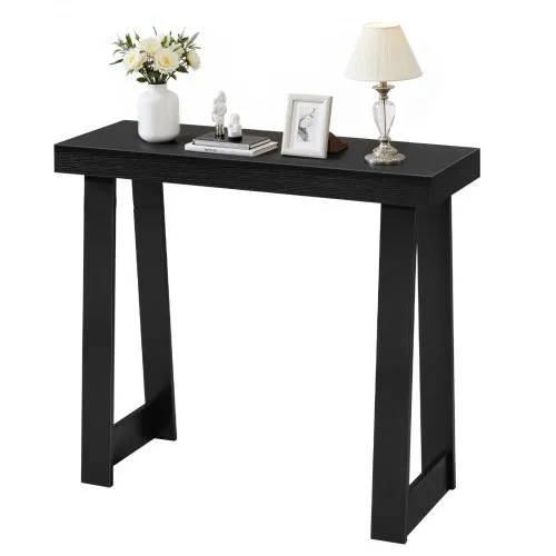 VEVOR Konsolentisch Eingangtisch hinter dem Sofa (91,5 x 30,5 x 81 cm / L x B x H), rechteckiger Beistelltisch aus Mehrschichtplatte für Flur Schlafzimmer Wohnzimmer Foyer, Flurtisch Schwarz Modern VEVOR Konsolentisch Eingangtisch hinter dem Sofa (91,5 x 30,5 x 81 cm / L x B x H), rechteckiger Beistelltisch aus Mehrschichtplatte für Flur Schlafzimmer Wohnzimmer Foyer, Flurtisch Schwarz Modern