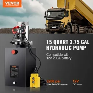 VEVOR Hydraulikpumpe Hydraulikaggregat 12 V Hydraulikaggregat 1600 W, Doppelwirkende Hydraulikpumpe Hydraulic Power Pack, 3,75 Gal Tank Hand Pump Hydraulikaggregat, für Aufzüge, Gabelstapler usw. VEVOR Hydraulikpumpe Hydraulikaggregat 12 V Hydraulikaggregat 1600 W, Doppelwirkende Hydraulikpumpe Hydraulic Power Pack, 3,75 Gal Tank Hand Pump Hydraulikaggregat, für Aufzüge, Gabelstapler usw.