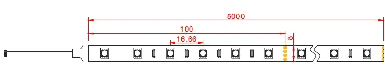 Synergy 21 LED Flex Strip 4040 - 60 RGB DC24V + RGB high power 54W IP20 – Bild 3
