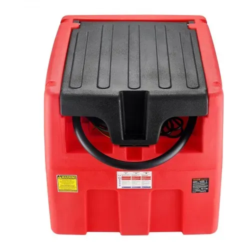 VEVOR Tragbarer Diesel- und Benzintank, 48 Gallonen, 10,6 GPM Durchflussrate, Dieselkraftstofftank mit 12 V elektrischer Transferpumpe, 13,1 Fuß Schlauch, automatische Tankdüse, Transfertank für einfachen Kraftstofftransport, rot – Bild 9