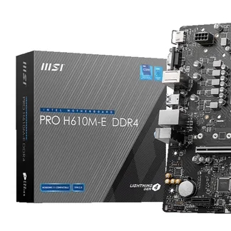 MSI PRO H610M-E DDR4 Motherboard Intel H610 LGA 1700 micro ATX MSI PRO H610M-E DDR4 Motherboard Intel H610 LGA 1700 micro ATX