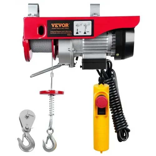 VEVOR 230V Elektrische Seilwinde 125kg bis 250kg Hubhöhe 12m Seilzug Motorwinde 510W Motor Flaschenzug 10m/min Hubgeschwindigkeit Hebezug mit kabelgebundener Fernbedienung Seilhebezug Kettenzug VEVOR 230V Elektrische Seilwinde 125kg bis 250kg Hubhöhe 12m Seilzug Motorwinde 510W Motor Flaschenzug 10m/min Hubgeschwindigkeit Hebezug mit kabelgebundener Fernbedienung Seilhebezug Kettenzug