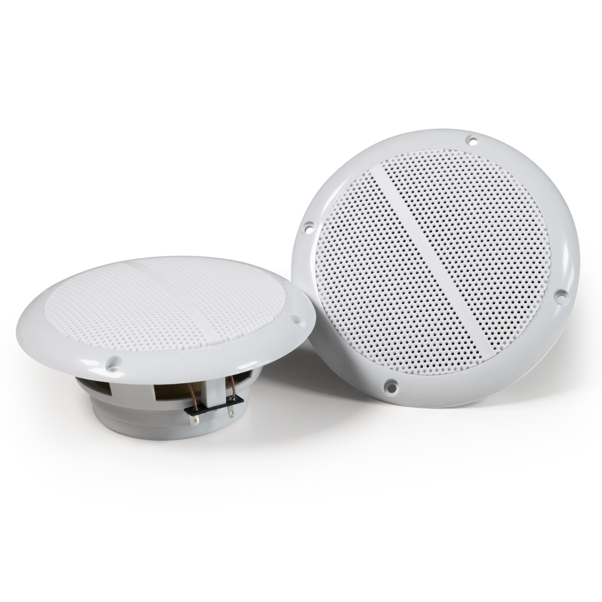 Decken- und Wandaußenlautsprecher HOLLYWOOD “WL-15“, Ø 148mm, 80 Watt, weiß, Paar Decken- und Wandaußenlautsprecher HOLLYWOOD “WL-15“, Ø 148mm, 80 Watt, weiß, Paar