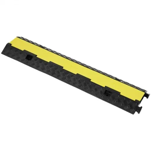 VEVOR 5 Stück Kabelschutzrampe, 2 Kanäle, 98x24x4,5 cm 12000 lbs Lastdraht, Kabelabdeckungsrampe – Bild 10