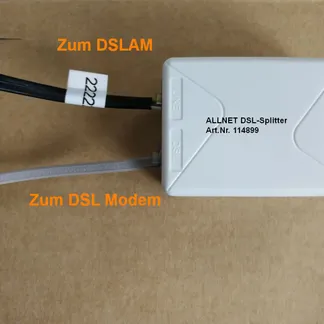 ALLNET VDSL2 Splitter f. ALL-MC115VDSL & ALL-WR0500AC ALLNET VDSL2 Splitter f. ALL-MC115VDSL & ALL-WR0500AC