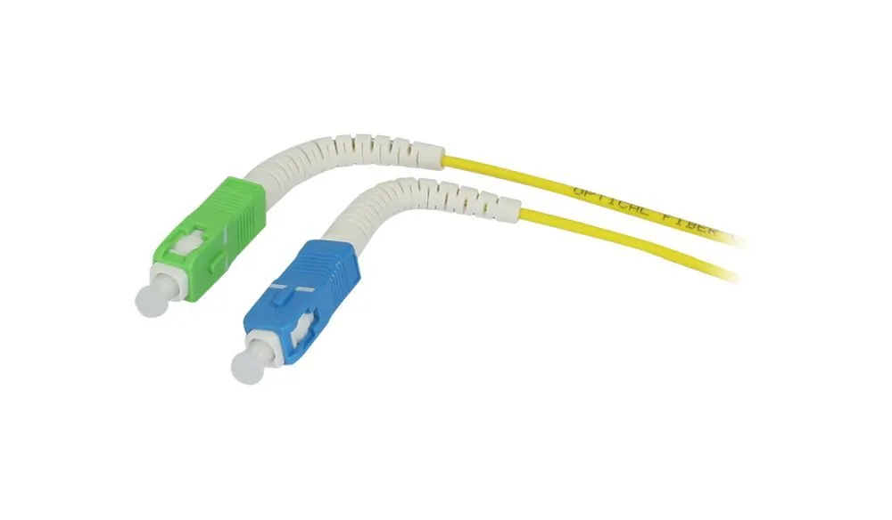 LWL-1-Faser-Patchk. 1.5mtr.SC-SC(APC), 9/125u, OS2, G657A2, AD=2mm, flexible Knickschutztülle, – Bild 2