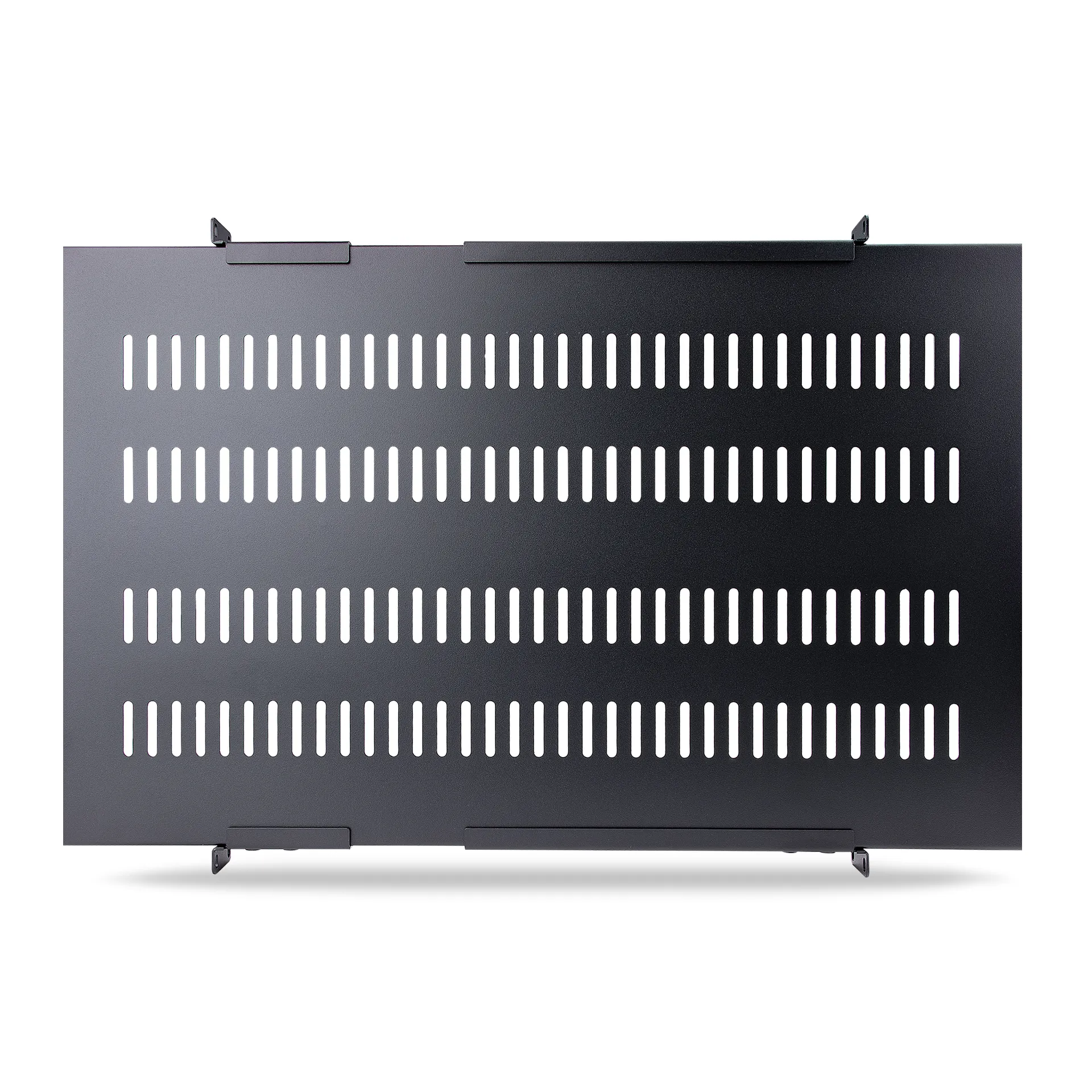 StarTech.com 1 HE Verstellbares Belüftetes Rack Fachboden - 150 kg - Verstellbare Einbautiefe 49,5 bis 97,4 cm - Universales Ablagefach für 19 Zoll AV, Netzwerk und Belüftetes Racks/Schränke - 70 cm tief – Bild 4