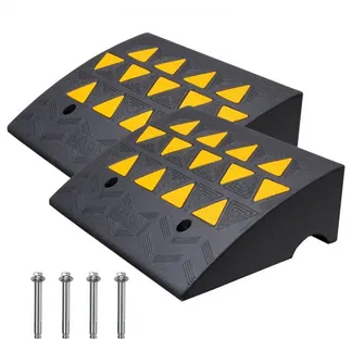 VEVOR 2x Schwellenrampe Vollgummi Türschwellenrampe Max. Tragfähigkeit bis zu 15Tonnen Bordsteinrampe 49,1x37x15,2cm Rollstuhlrampe Auffahrrampe Gummirampe Geeignet für unebenen Boden Bordsteinkanten VEVOR 2x Schwellenrampe Vollgummi Türschwellenrampe Max. Tragfähigkeit bis zu 15Tonnen Bordsteinrampe 49,1x37x15,2cm Rollstuhlrampe Auffahrrampe Gummirampe Geeignet für unebenen Boden Bordsteinkanten