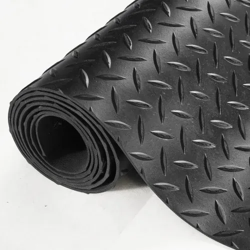 VEVOR Gummimatte 4625 x 1236 mm Bodenmatte SBR-Gummi Bodenbelag 3 mm Dicke Noppenmatte Diamant Tränenblech Bodenmatte Antirutschmatte Gummibelag Ideal für Garagen, Lagerhallen, Fitnessstudios, Gehwege – Bild 8