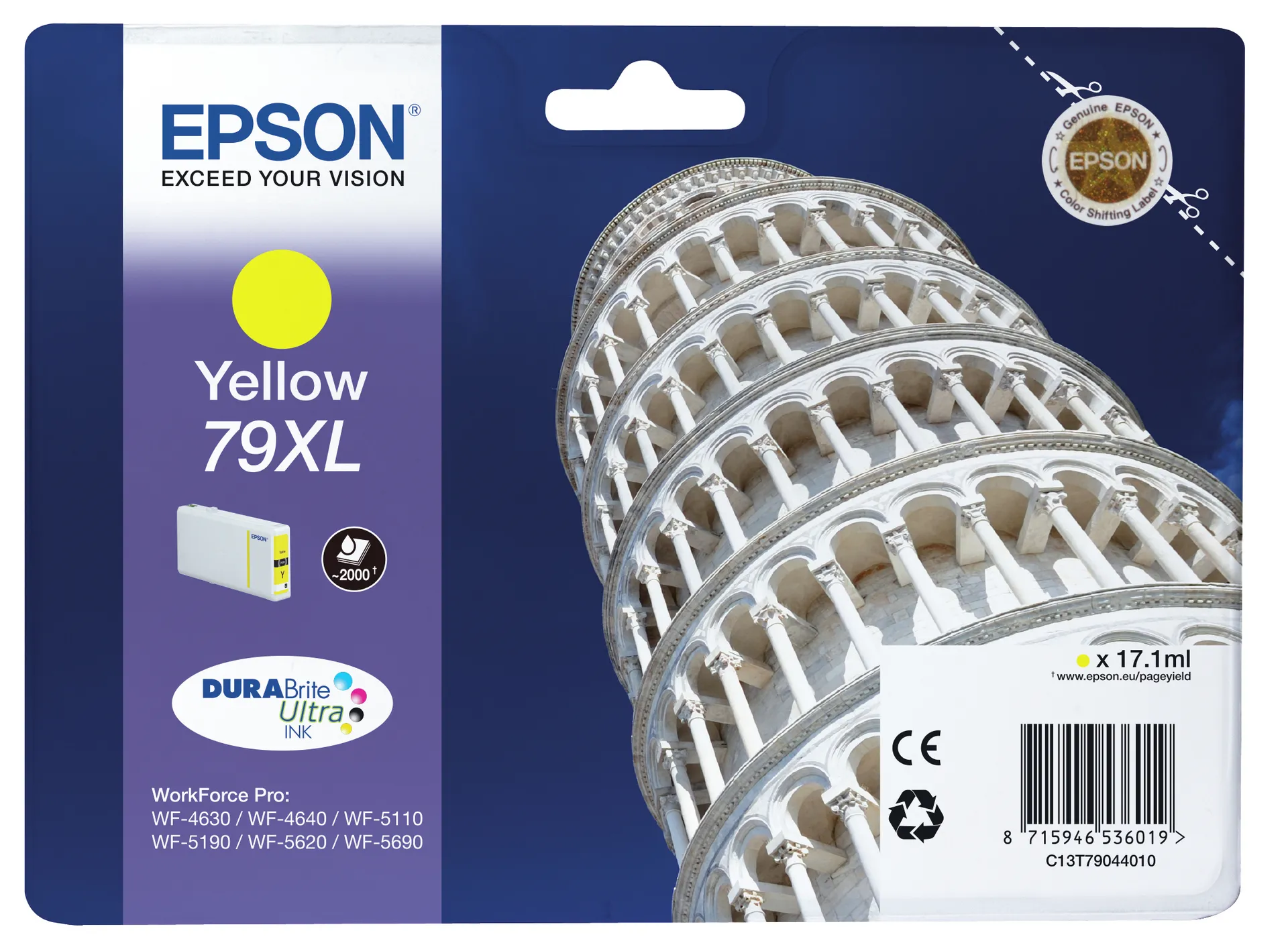 Epson Tower of Pisa Tintenpatrone 79XL Yellow Epson Tower of Pisa Tintenpatrone 79XL Yellow