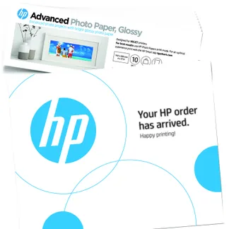 HP Advanced Fotopapier, glänzend, 29,48 kg, 101 x 305 mm (4 x 12 Zoll), 10 Blatt HP Advanced Fotopapier, glänzend, 29,48 kg, 101 x 305 mm (4 x 12 Zoll), 10 Blatt