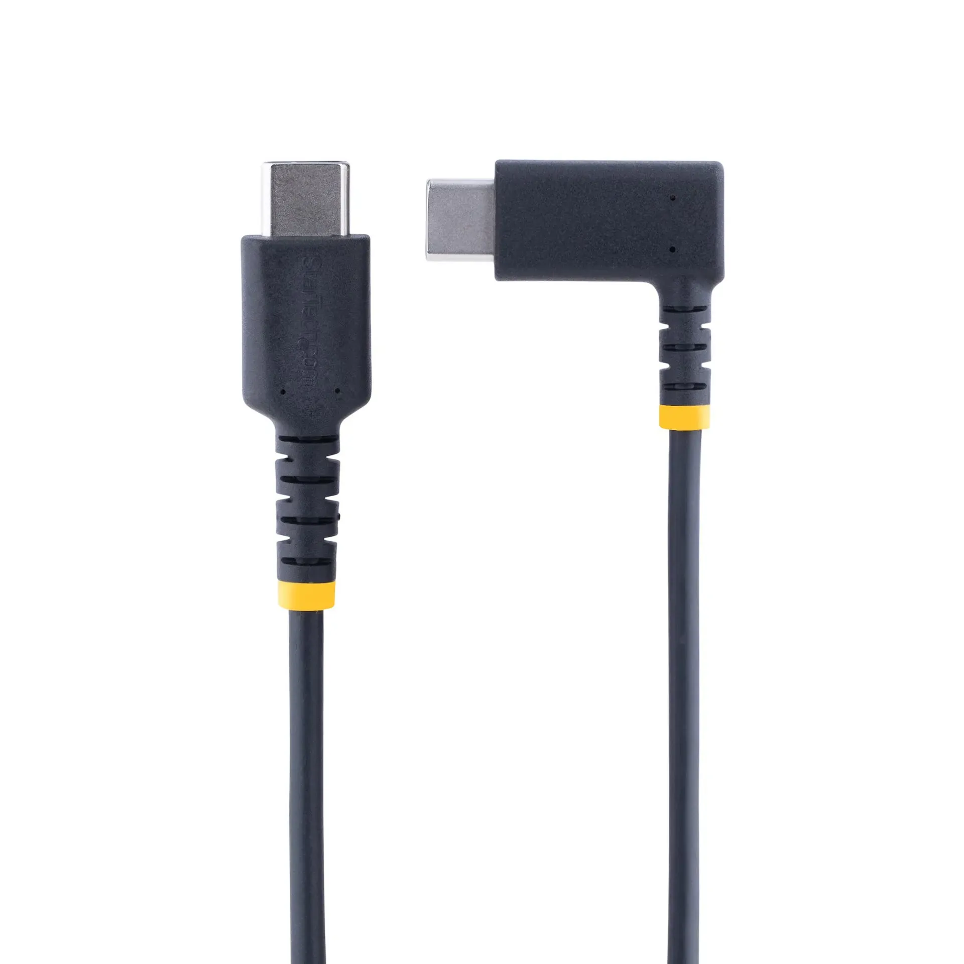 StarTech.com 30cm USB-C-Schnellladekabel, Laden und Synchronisieren, 3A, USB 2.0, TPE-Mantel mit Aramidfaser - Robustes USB C Spiral Ladekabel – Bild 3