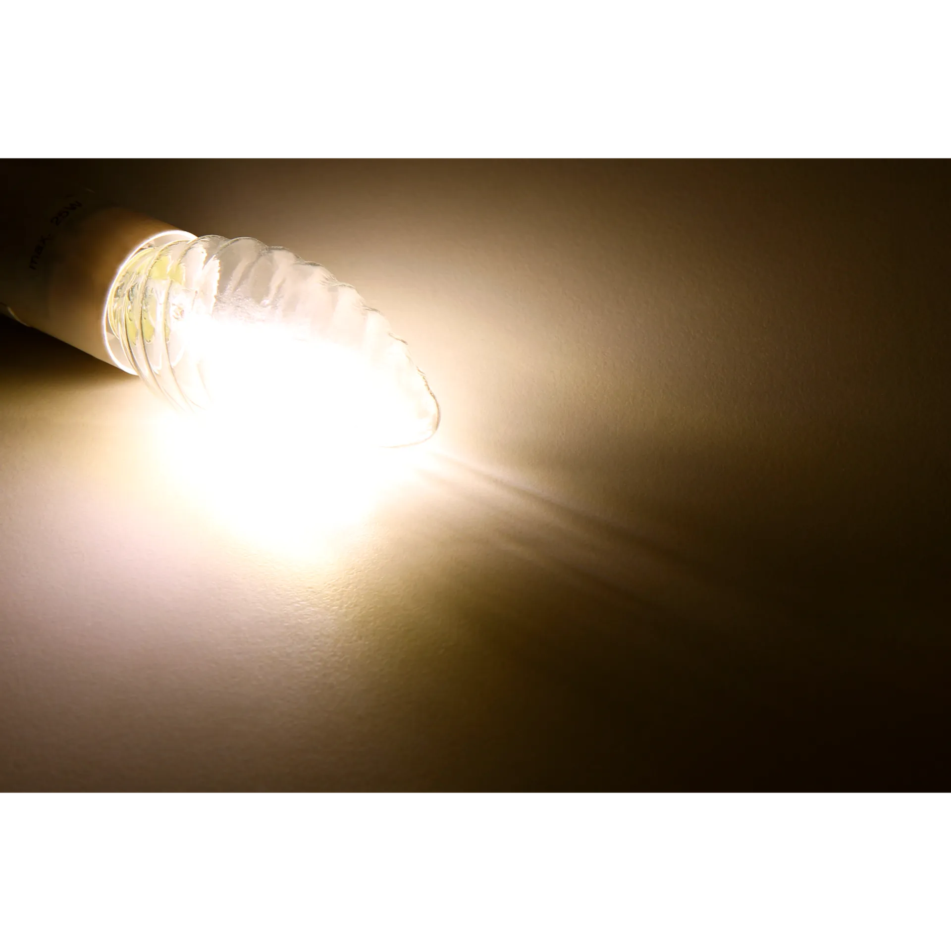 LED Filament Kerzenlampe gedreht McShine ''Filed'', E14, 2W, 260 lm, warmweiß, klar – Bild 2