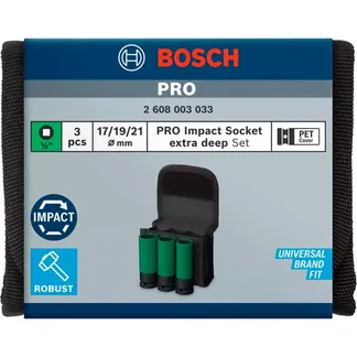 PRO Impact Steckschlüsseleinsatz-Set 1/2″, 3-teilig PRO Impact Steckschlüsseleinsatz-Set 1/2″, 3-teilig