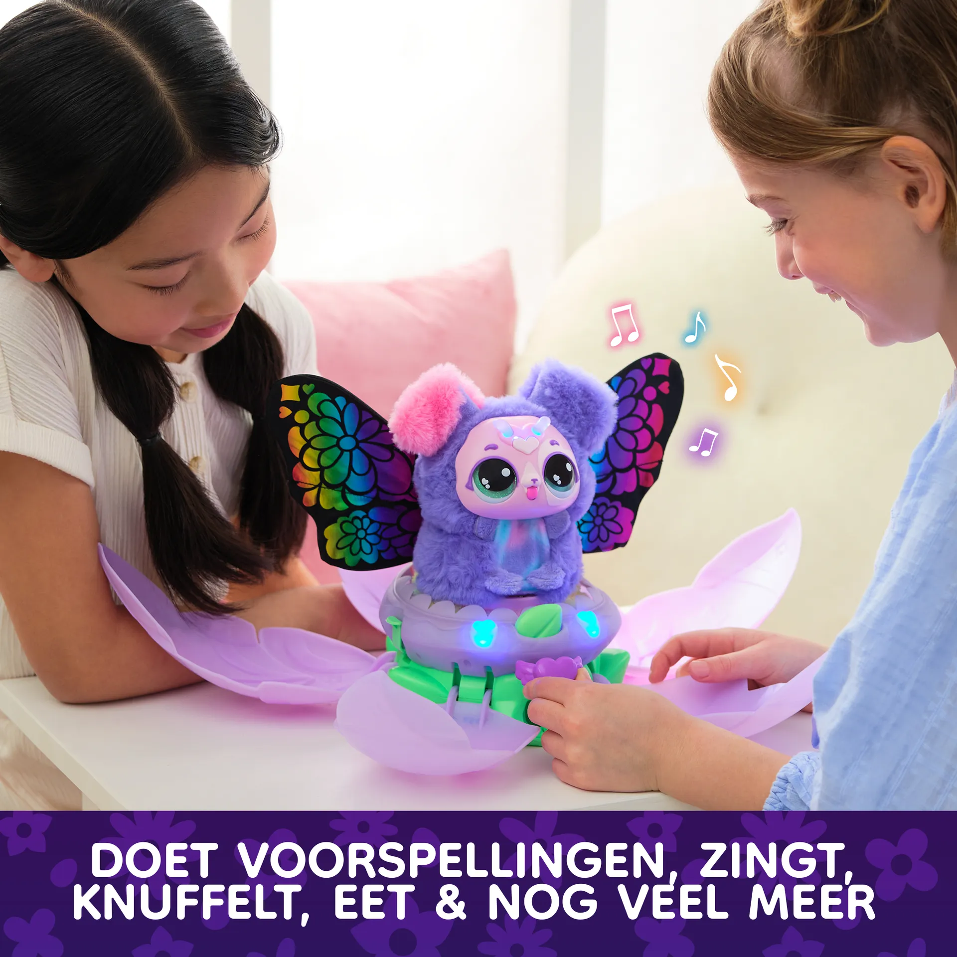 Bloomables von Hatchimals - Puppyfly, Interaktives Spielzeug mit Überraschung, doppelter Verwandlung und über 100 Geräuschen und Reaktionen – Bild 5