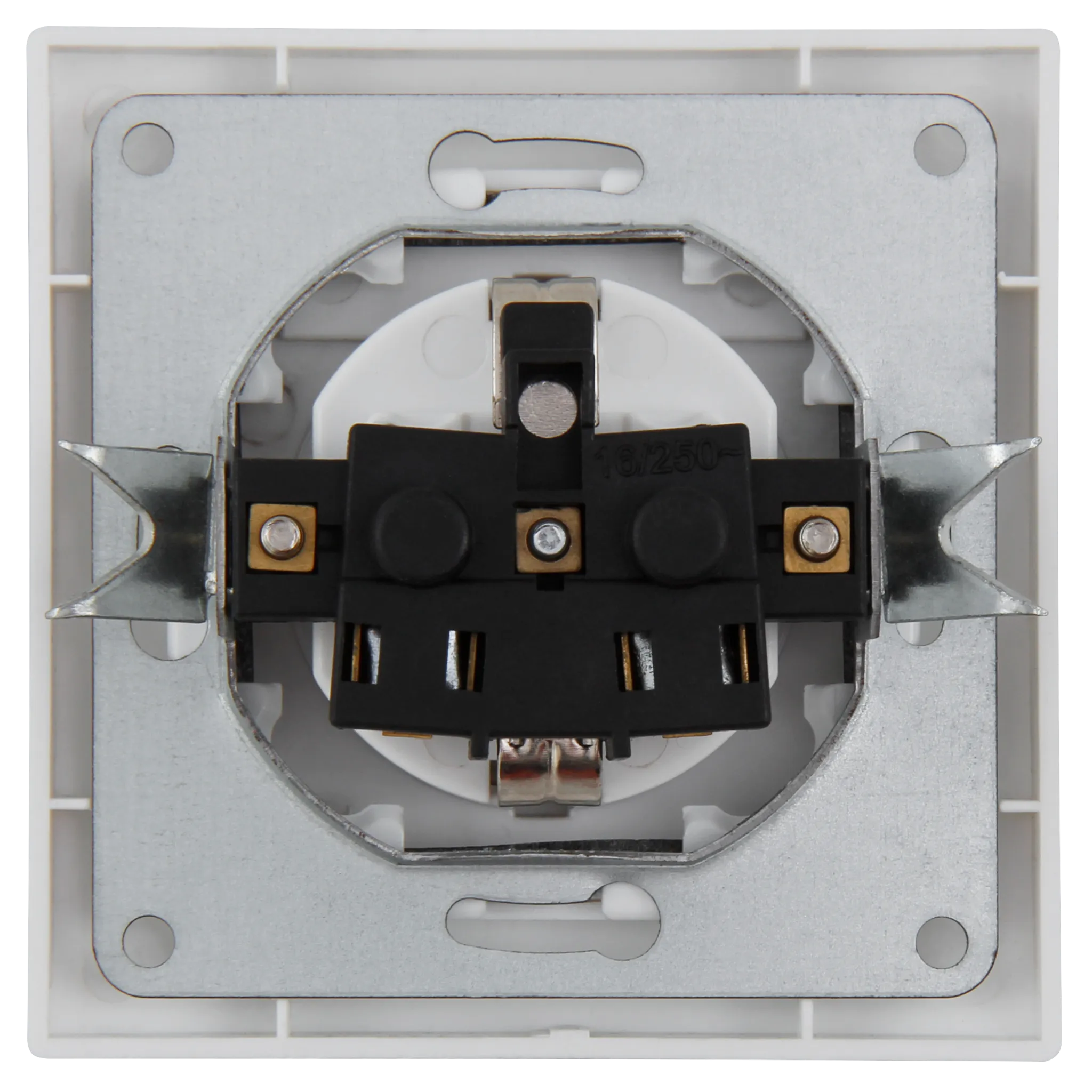 Schutzkontakt-Steckdose McPower ''Flair'', 250V~/16A, UP, IP44, weiß, 3er-Pack – Bild 3