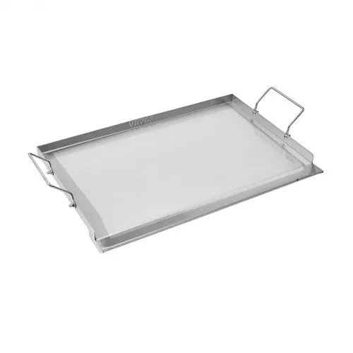 VEVOR Grillplatte Grillpfanne Edelstahl universelle rechteckige Platte (585 x 365 mm) mit flacher Oberseite, Gasgrill-Grillplatte für BBQ-Grill Teppanyaki, tragbares Familienkochgeschirr mit Griff – Bild 8