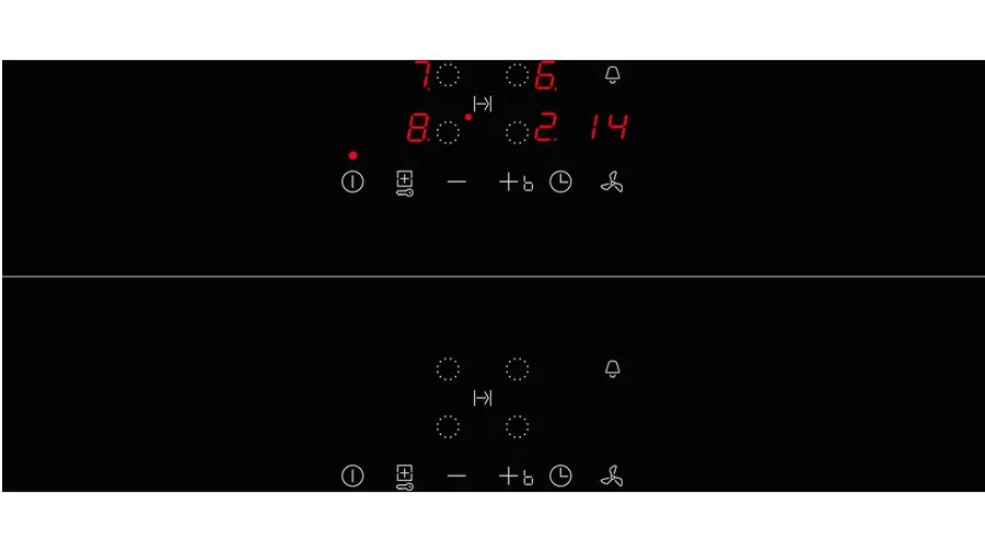 Neff V58NBS1L0 Kochfeld Schwarz Integriert 80 cm Zonen-Induktionskochfeld 4 Zone(n) Integrierte Haube – Bild 2