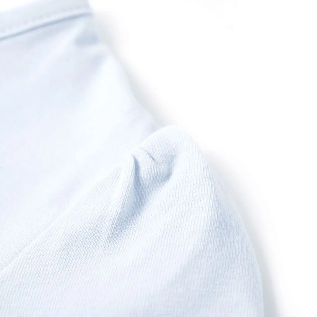 vidaXL Kinder-T-Shirt Hellblau 104 – Bild 5