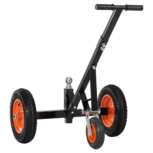 VEVOR Rangierhilfe Anhänger, Anhängerwagen, 544 kg Stützlastkapazität, 460 & 560mm einstellbare Höhe, 50,8 mm Kugel, 386 mm Luftreifen, Karbonstahl, zum Bewegen von Wohnmobilanhängern – Bild 9
